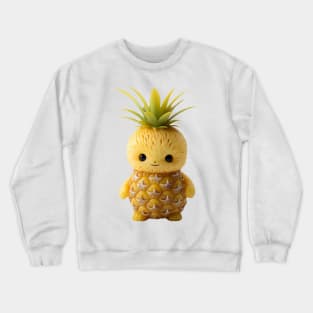 Realistic Art of a Cute Kawaii Pineapple Baby Crewneck Sweatshirt